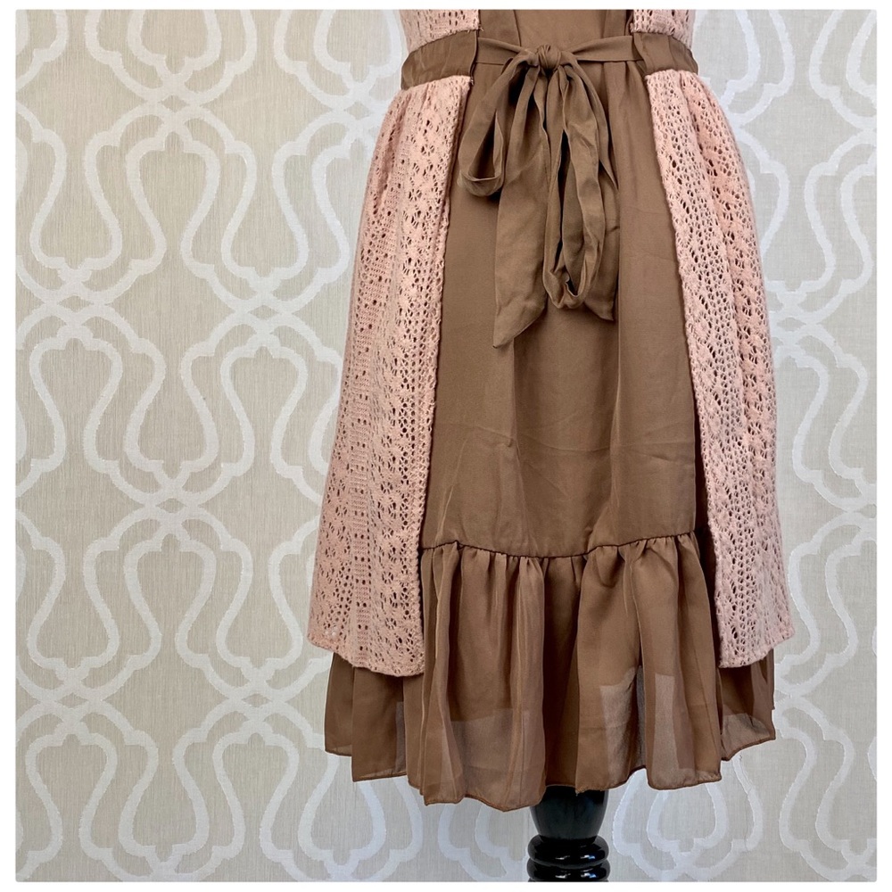 Julie Brushed Lace Overlay Dress - Picture 6 of 8